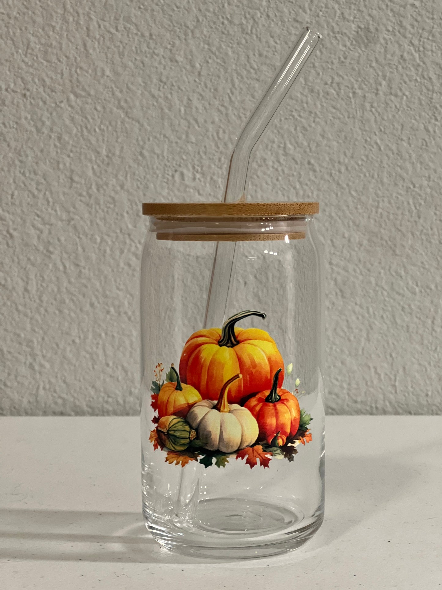 Pumpkins Glass Cup